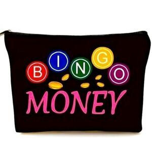 NWT BINGO Zipper Canvas Bag Makeup